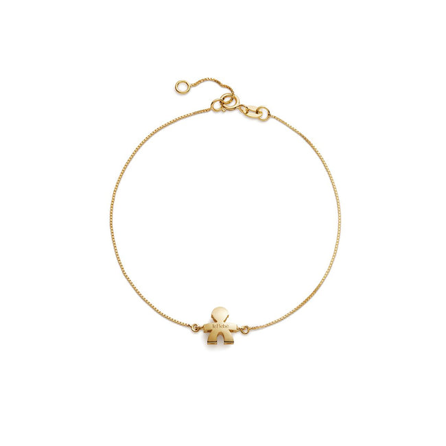 leBebé | Bracciale I Tesorini con sagoma bimbo in oro giallo | LBB930