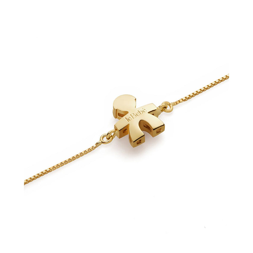 leBebé | Bracciale I Tesorini con sagoma bimbo in oro giallo | LBB930