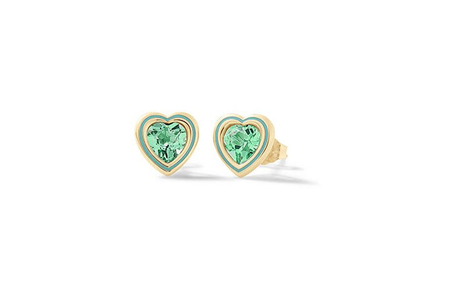 NANAN | Orecchini Cuore Brillante Acqua | NAN0506