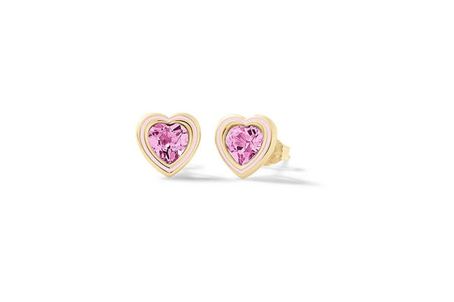 NANAN | Orecchini Cuore Brillante Rosa | NAN0505