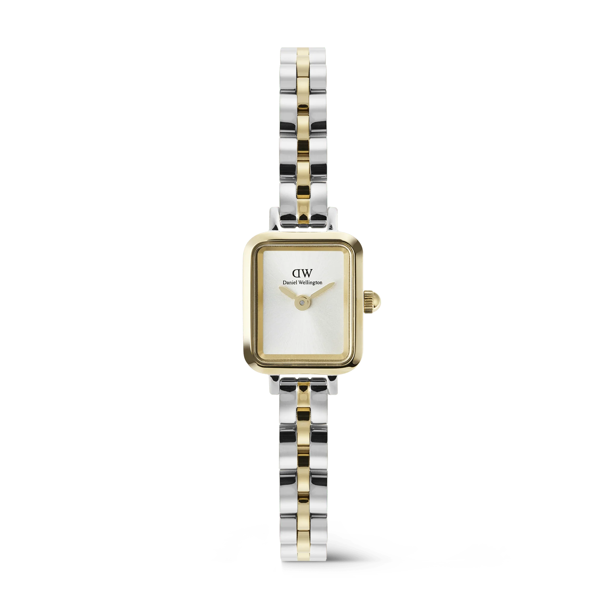 DANIEL WELLINGTON | Quadro Mini Arch 3-Link Two Tone Gold | DW00100925
