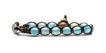 Tamashii® | Bracciale Classico (8mm) Agata Azzurra (Sky) Striata | BHS900-165