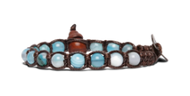 Tamashii® | Bracciale Classico (6mm) Agata Azzurra Striata | BHS601-84