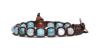 Tamashii® | Bracciale Classico (6mm) Agata Azzurra Striata | BHS601-84