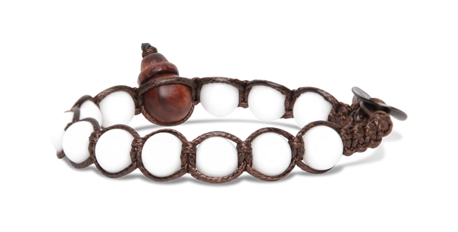 Tamashii® | Bracciale Classico (8mm) Agata Bianca | BHS900-14