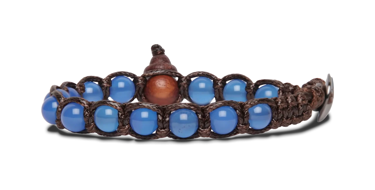 Tamashii® | Bracciali Classici (6 mm) Agata Blu | BHS601-18