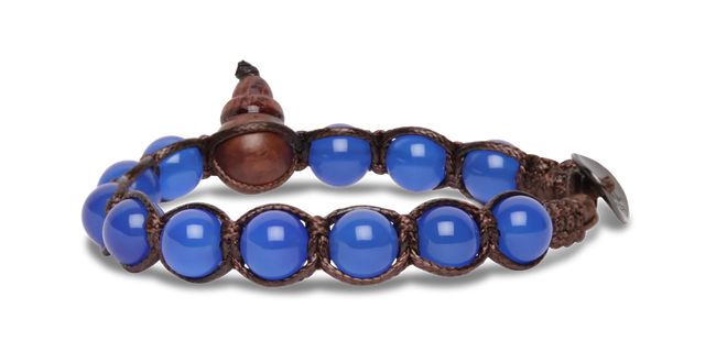 Tamashii® | Bracciale Classico (8mm) Agata Blu | BHS900-18