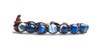 Tamashii® | Bracciale Classico (8mm) Agata Blu Striata | BHS900-141
