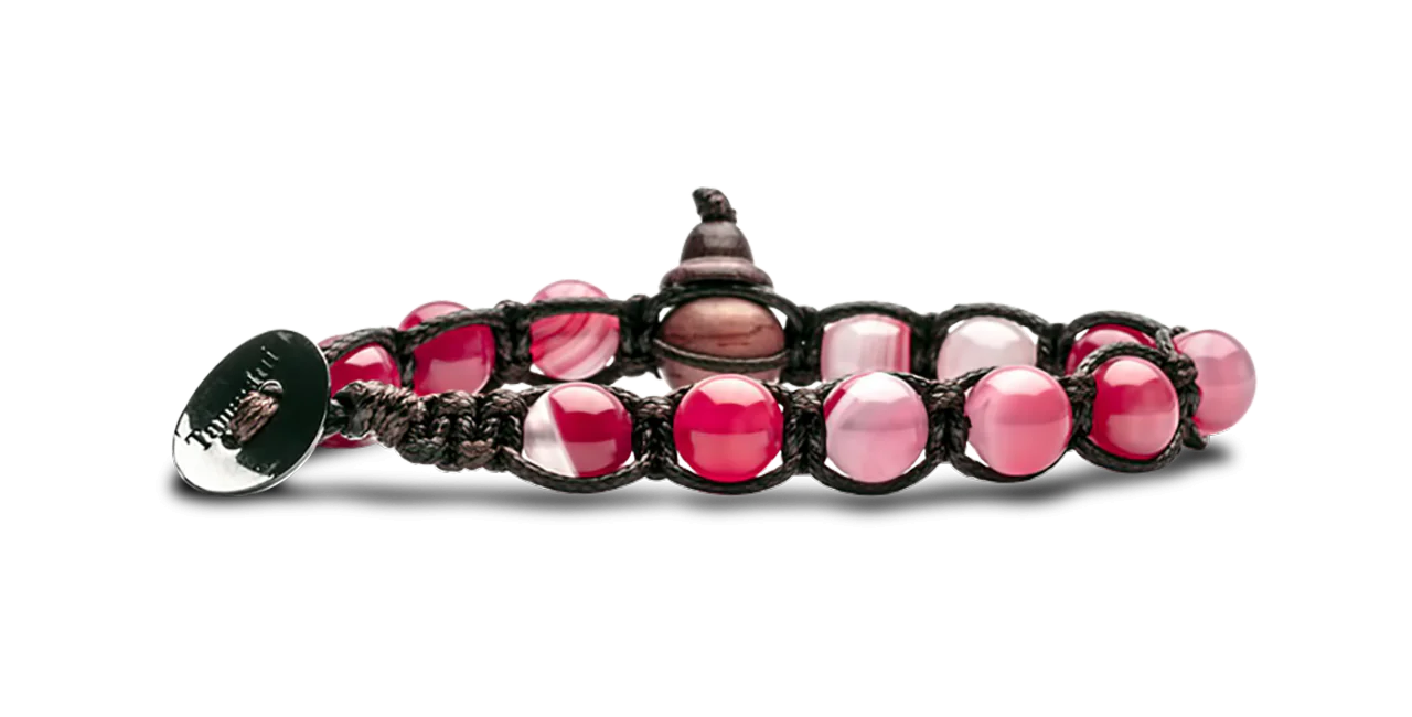 Tamashii® | Bracciale Classico (8mm) Agata Ciliegia Striata | BHS900-164