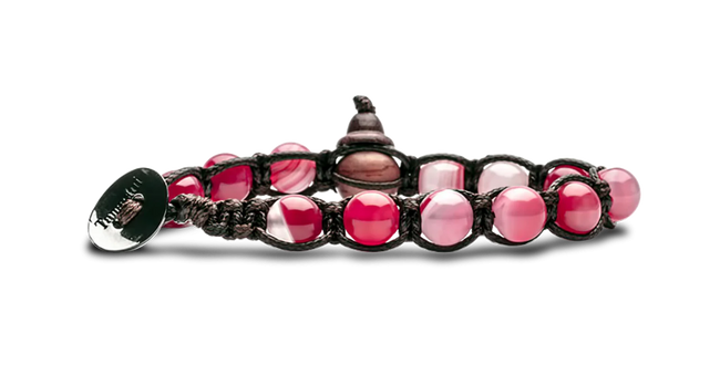 Tamashii® | Bracciale Classico (8mm) Agata Ciliegia Striata | BHS900-164