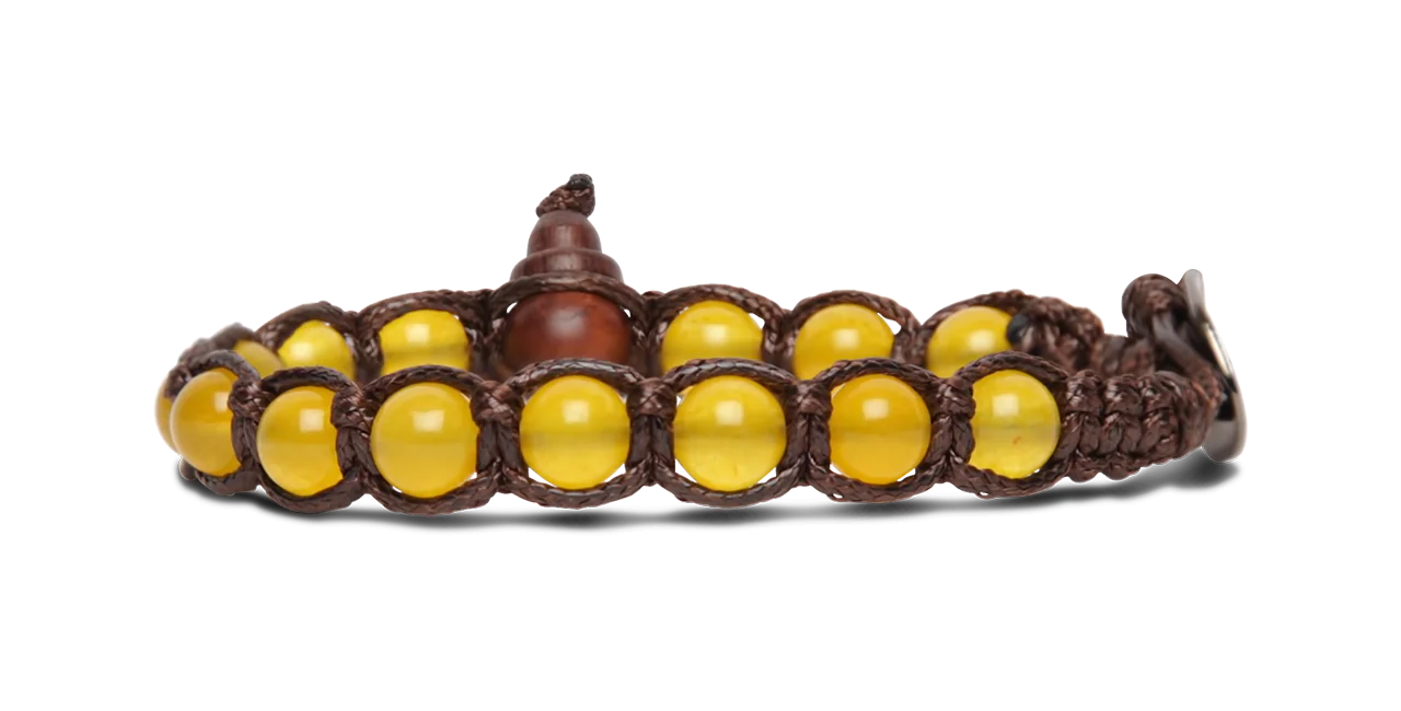 Tamashii® | Bracciale Classico (6mm) Agata Gialla | BHS601-62