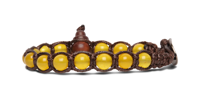 Tamashii® | Bracciale Classico (6mm) Agata Gialla | BHS601-62