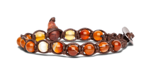Tamashii® | Bracciale Classico (6mm) Agata Gialla Striata | BHS601-155