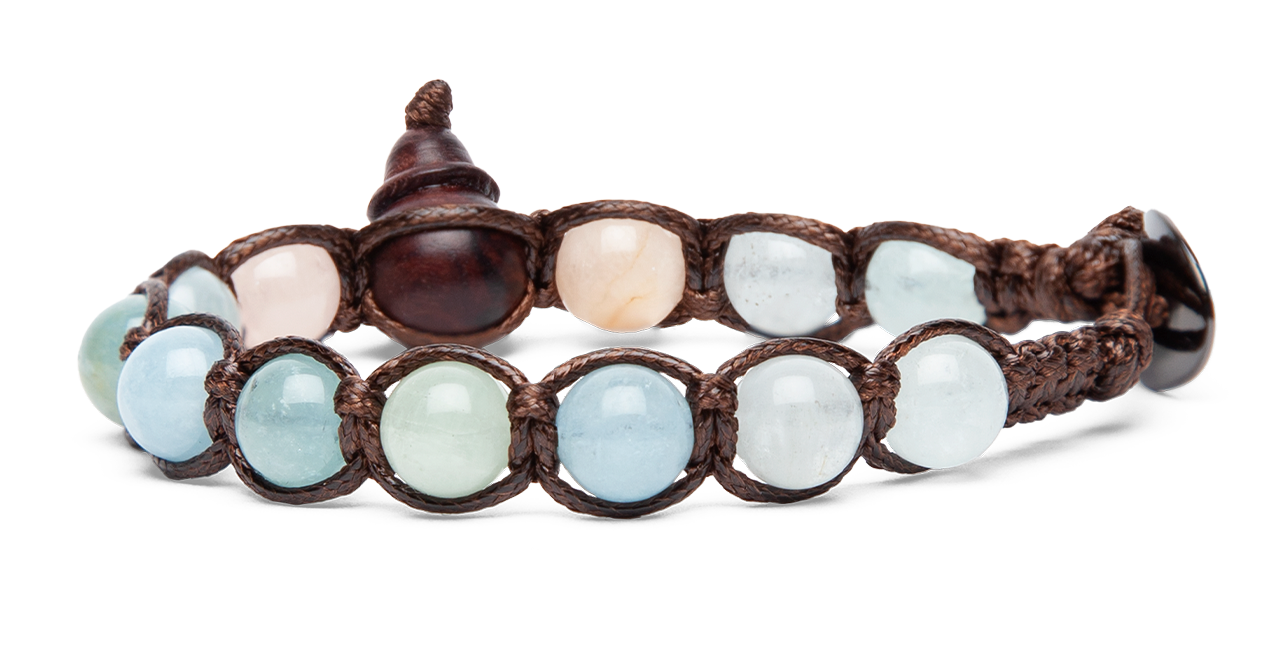Tamashii® | Bracciale Classico (8mm) Morganite Mix | BHS900-142