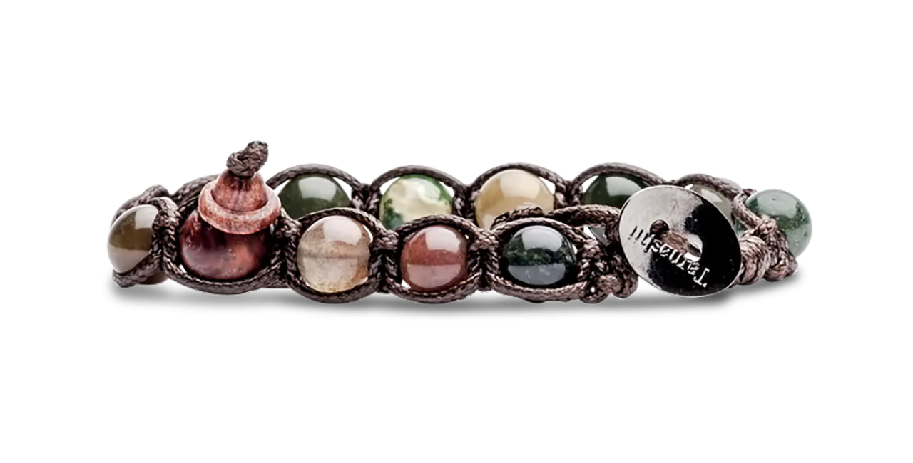 Tamashii® | Bracciale Classico (8mm) Agata Muschiata | BHS900-17