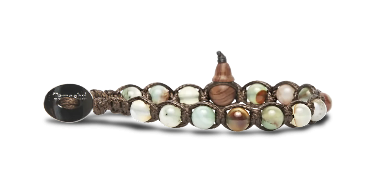 Tamashii® | Bracciale Classico (6mm) Agata Muschiata Striata | BHS601-162