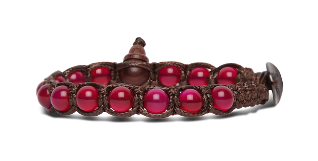 Tamashii® | Bracciali Classici (6 mm) Agata Rossa | BHS601-34