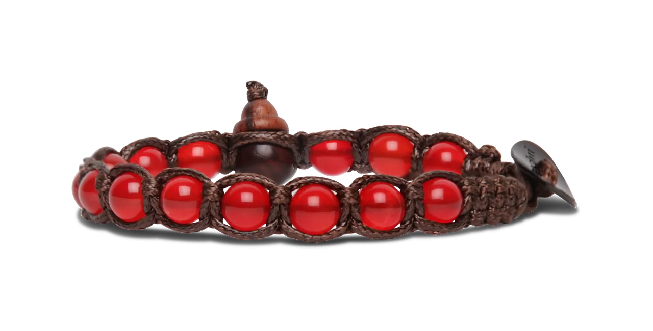 Tamashii® | Bracciali Classici (6 mm) Agata Rosso Passione | BHS601-124