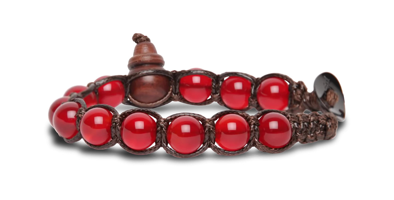 Tamashii® | Bracciale Classico (8mm) Agata Rosso Passione | BHS900-124