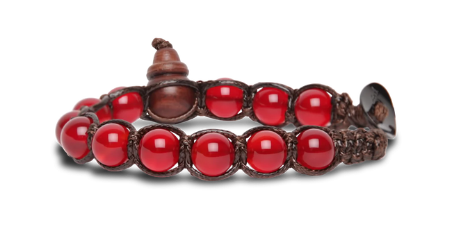 Tamashii® | Bracciale Classico (8mm) Agata Rosso Passione | BHS900-124