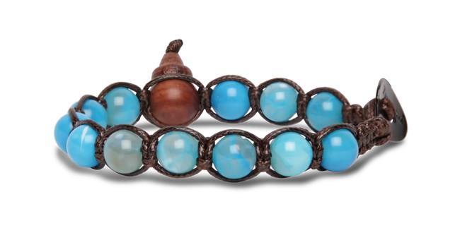 Tamashii® | Bracciale Classico (8mm) Agata Tibet Sky | BHS900-210