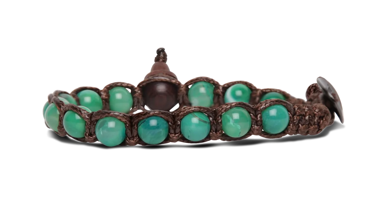 Tamashii® | Bracciale Classico (6mm) Agata Verde Menta | BHS601-209
