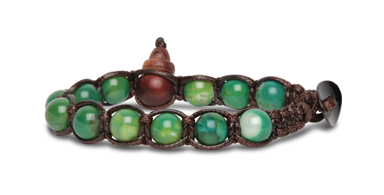 Tamashii® | Bracciale Classico (8mm) Agata Verde Menta | BHS900-209