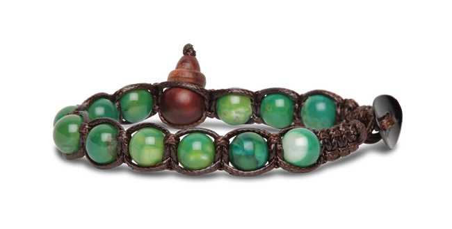 Tamashii® | Bracciale Classico (8mm) Agata Verde Menta | BHS900-209