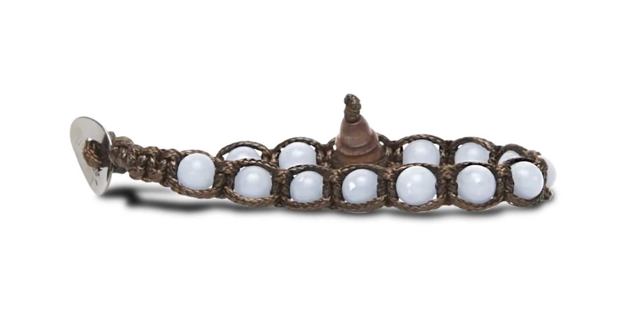 Tamashii® | Bracciale Classico (6mm) Angelite Blu | BHS601-211