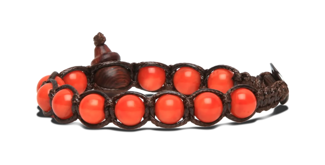 Tamashii® | Bracciale Classico (8mm) Corallo Bamboo | BHS900-315