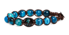 Tamashii® | Bracciale Cinque elementi Agata blu striata - Aria (8mm) | BHS906-141