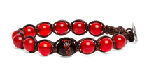 Tamashii® | Bracciale Cinque elementi Agata rosso passione - Fuoco (8mm) | BHS906-124