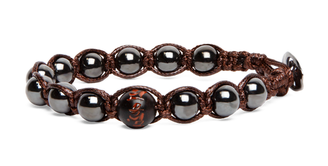 Tamashii® | Bracciale Cinque elementi Ematite - Fuoco (8mm) | BHS906-22