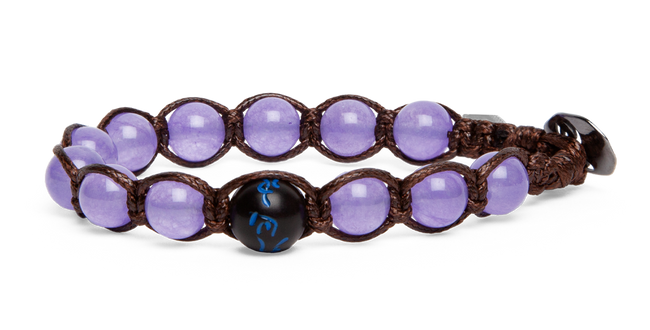 Tamashii® | Bracciale Cinque elementi Giada lavanda - Spazio (8mm) | BHS906-201