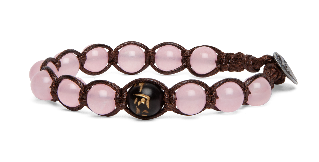 Tamashii® | Bracciale Cinque elementi Giada rosa - Terra (8mm) | BHS906-199
