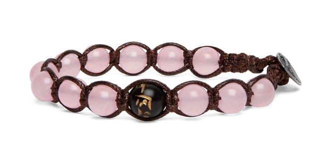 Tamashii® | Bracciale Cinque elementi Giada rosa - Terra (8mm) | BHS906-199