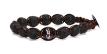 Tamashii® | Bracciale Cinque elementi Lava Nera - Acqua (8mm) | BHS906-98