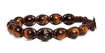 Tamashii® | Bracciale Cinque elementi occhio di tigre marrone - terra (8mm) | BHS906-214