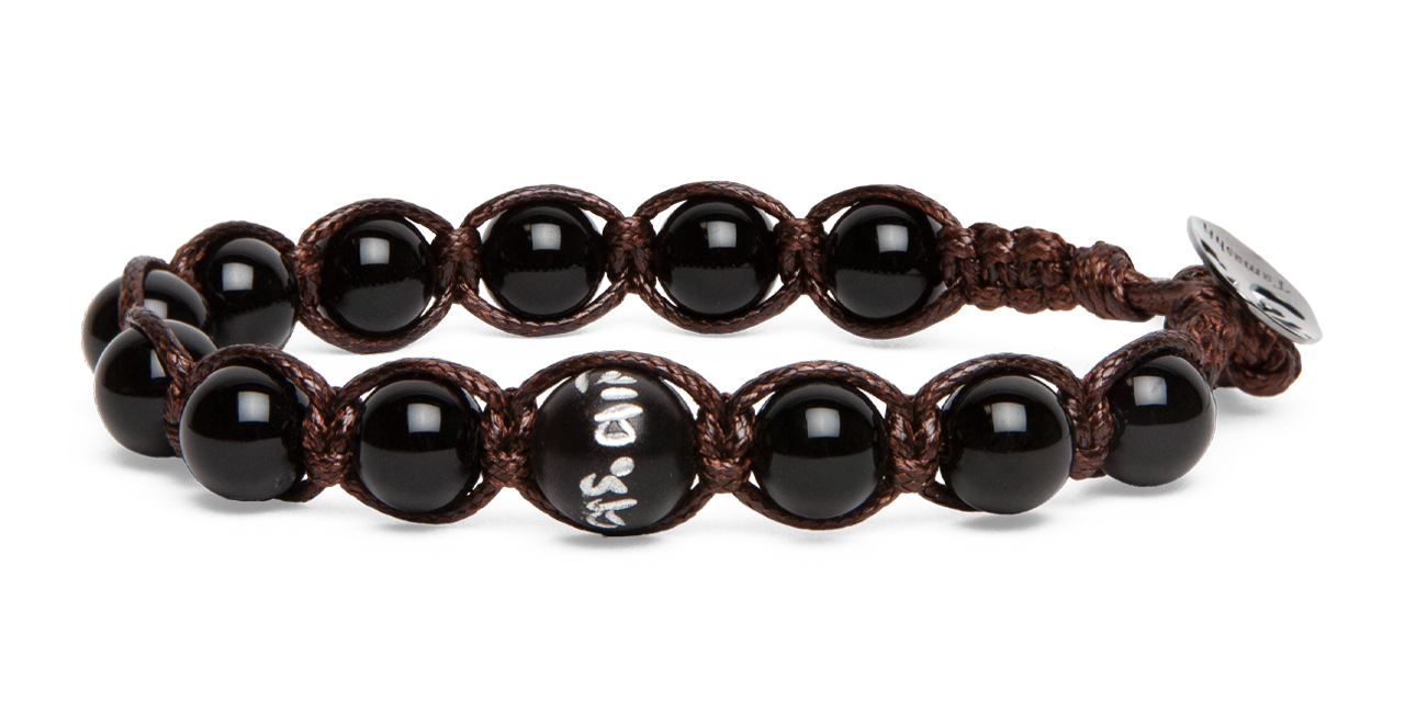 Tamashii® | Bracciale Cinque elementi Onice - Acqua (8mm) | BHS906-01