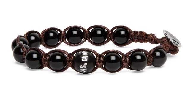Tamashii® | Bracciale Cinque elementi Onice - Acqua (8mm) | BHS906-01