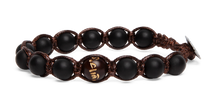 Tamashii® | Bracciale Cinque elementi Onice Satinato - Terra (8mm) | BHS906-64