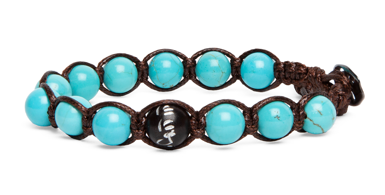 Tamashii® | Bracciale Cinque elementi Turchese - Acqua (8mm) | BHS906-07