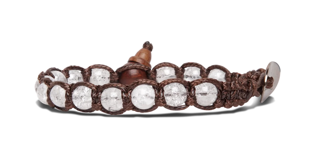 Tamashii® | Bracciale Classico (6mm) Cristallo di Rocca Cracked | BHS601-208