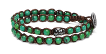 Tamashii® | Bracciale Essenza Turchese Verde (4mm) 2giri | BHS902-328
