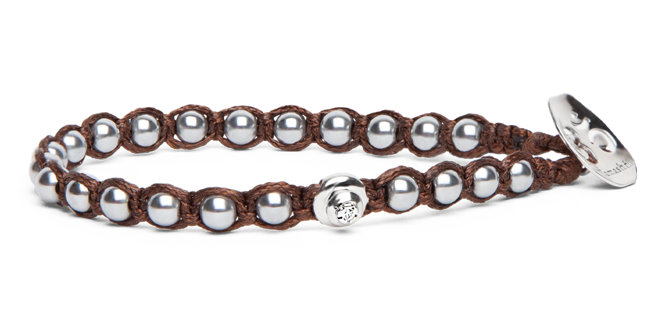 Tamashii® | Bracciale Essenza Ematite silver coating (4mm) | BHS907-22W