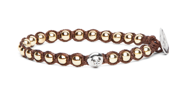 Tamashii® | Bracciale Essenza Ematite oro coating (4mm) | BHS907-22Y