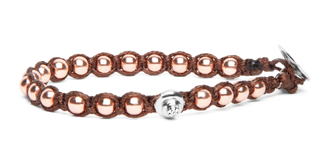 Tamashii® | Bracciale Essenza Ematite oro rosa coating (4mm) | BHS907-22R