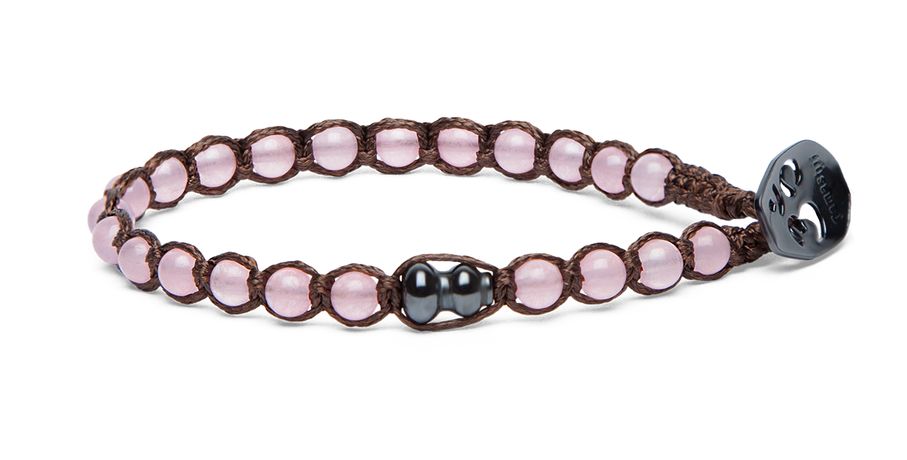 Tamashii® | Bracciale Essenza Giada Rosa (4mm) 1giro | BHS901-199