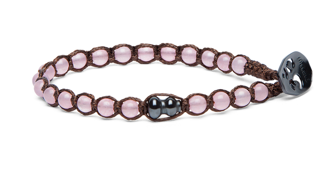 Tamashii® | Bracciale Essenza Giada Rosa (4mm) 1giro | BHS901-199