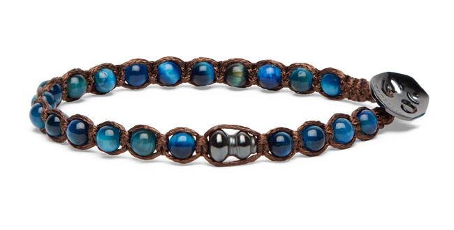 Tamashii® | Bracciale Essenza Occhio di Tigre Blu (4mm) 1giro | BHS901-105